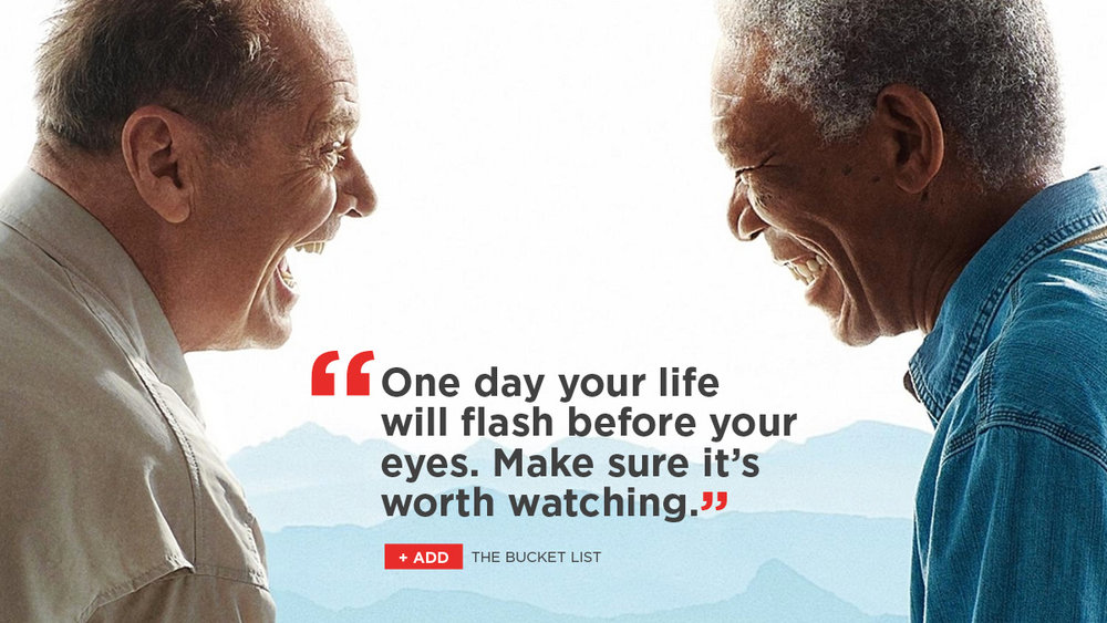 The Bucket List” and A Bucket List of Movies You Should Watch (Or Watch  Again) - Netflix DVD Blog